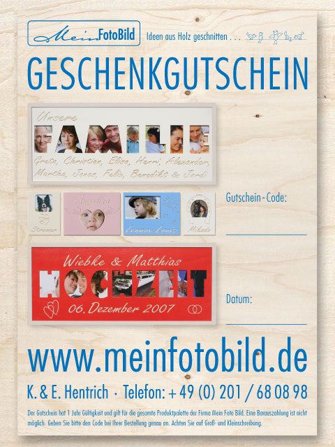 Geschenk-Gutschein Geschenk-Gutschein