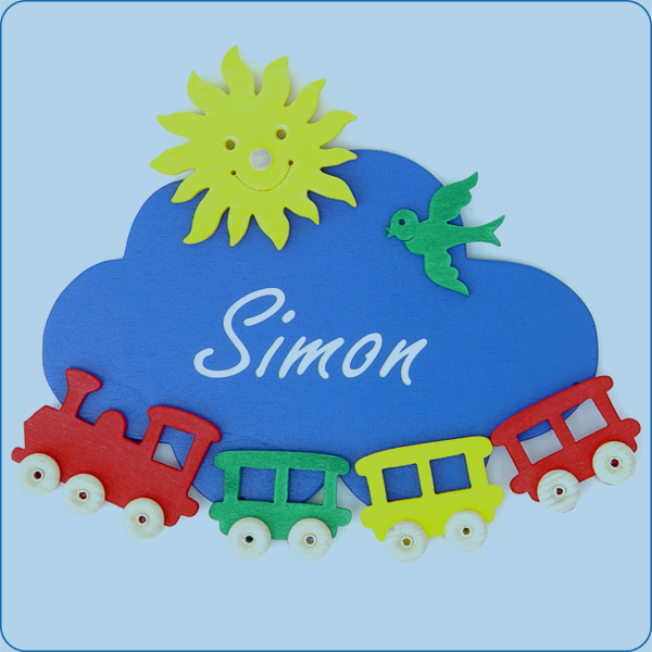 Eisenbahn (kl. Wolken-Türschild) Eisenbahn (kl. Wolken-Türschild)